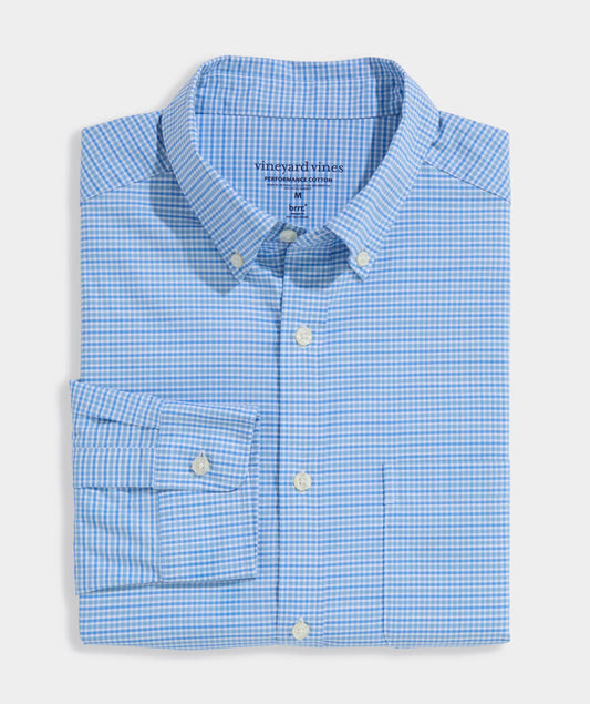 Vineyard Vines Tradewind Check Performance Cotton Shirt