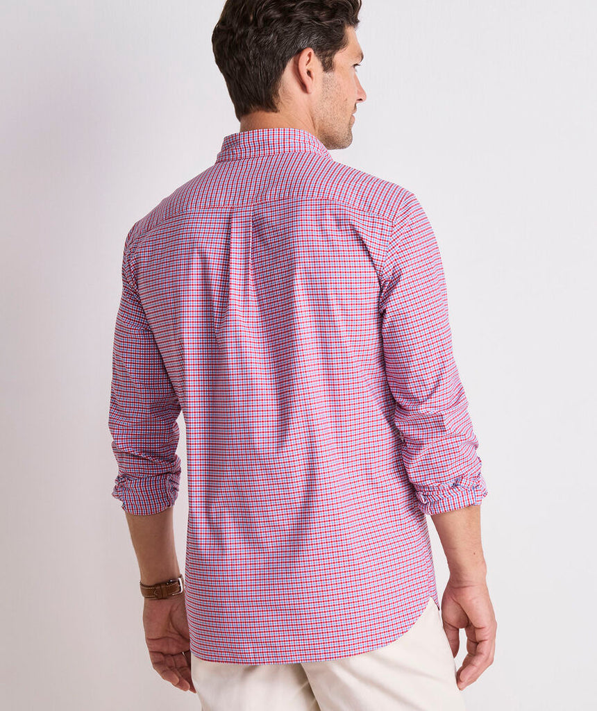 Vineyard Vines Tradewind Check Performance Cotton Shirt