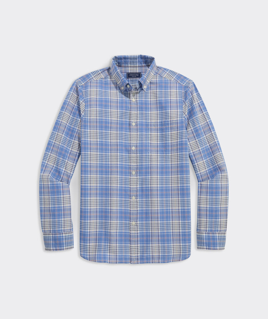 Vineyard Vines Long Bay Plaid Madras Shirt