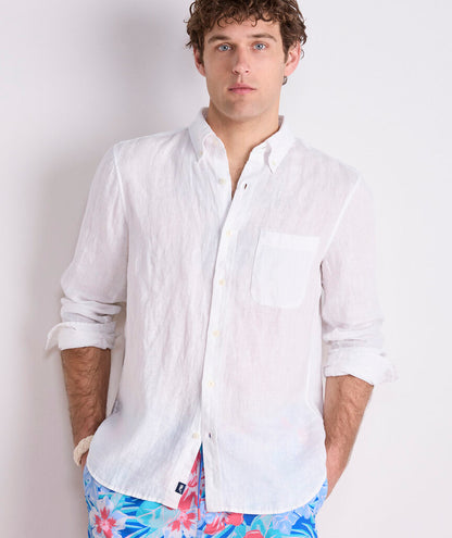 Vineyard Vines Surfside Solid Linen Shirt