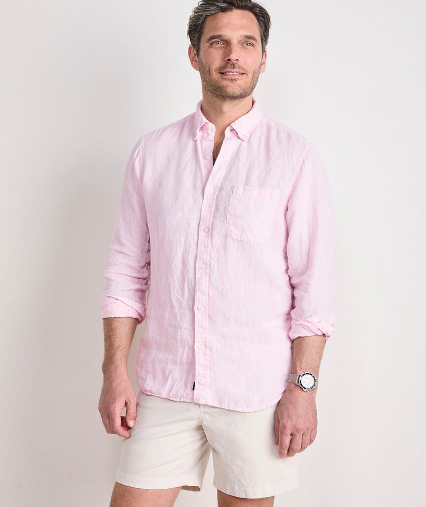 Vineyard Vines Surfside Solid Linen Shirt