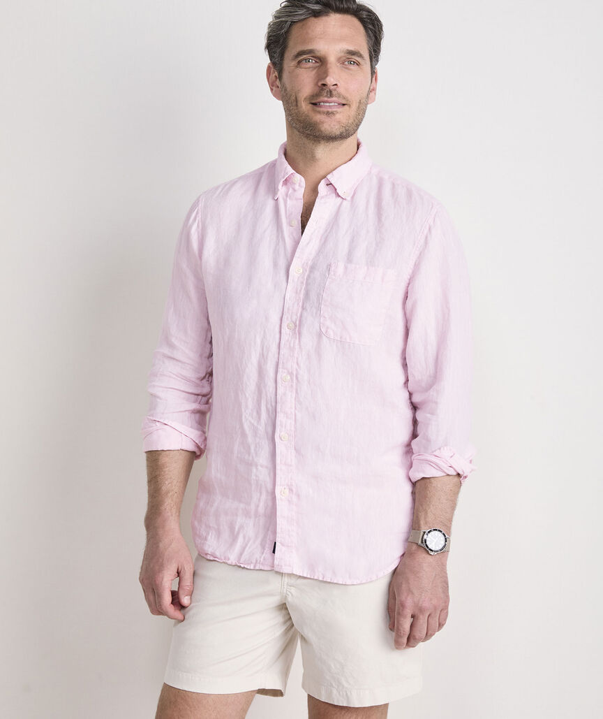 Vineyard Vines Surfside Solid Linen Shirt