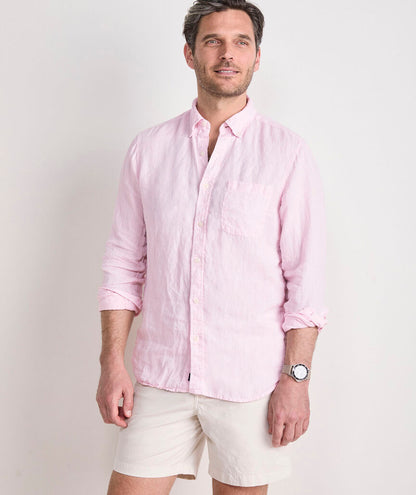 Vineyard Vines Surfside Solid Linen Shirt