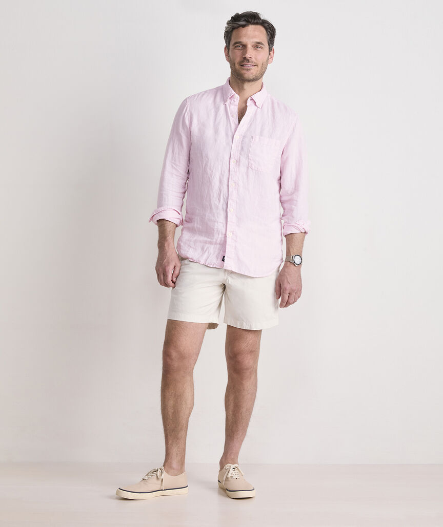 Vineyard Vines Surfside Solid Linen Shirt