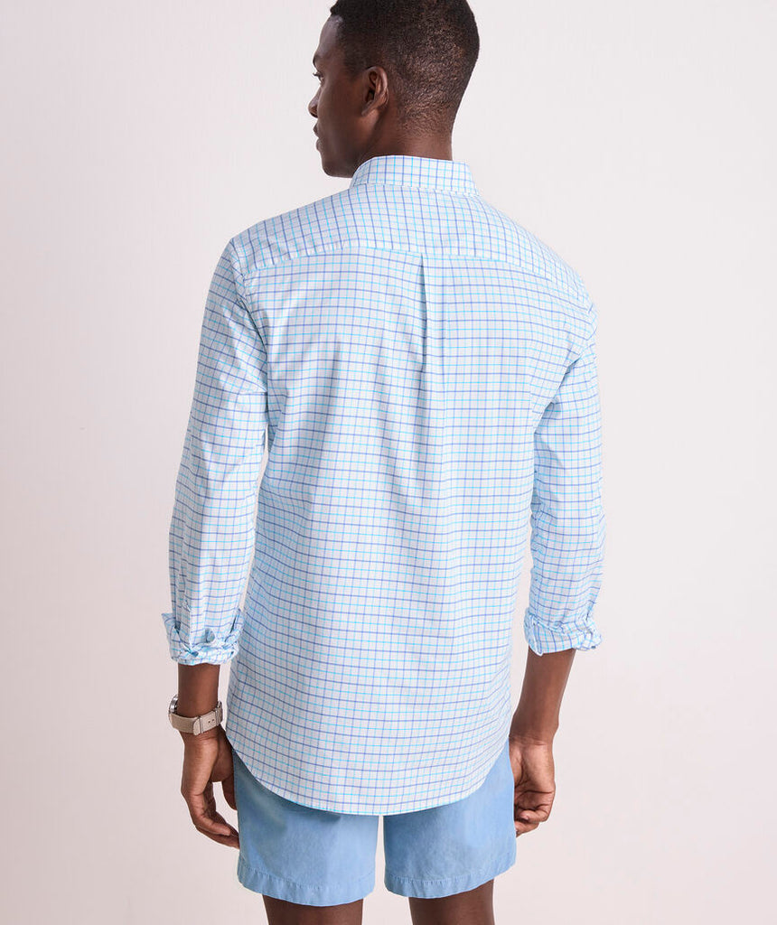 Vineyard Vines Moorings Tattersall Performance Cotton Shirt