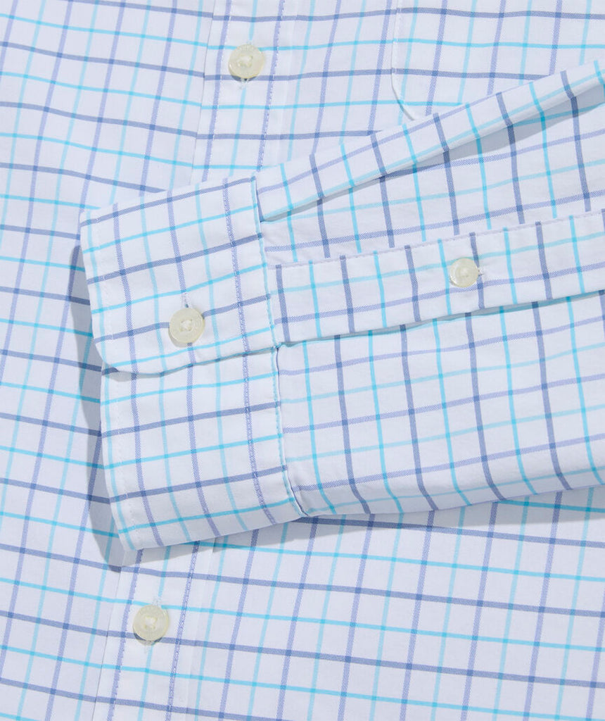 Vineyard Vines Moorings Tattersall Performance Cotton Shirt