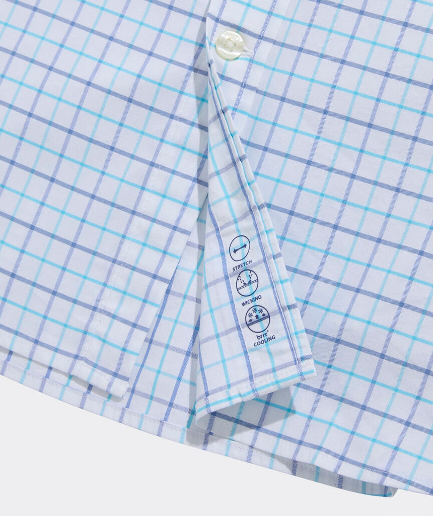 Vineyard Vines Moorings Tattersall Performance Cotton Shirt