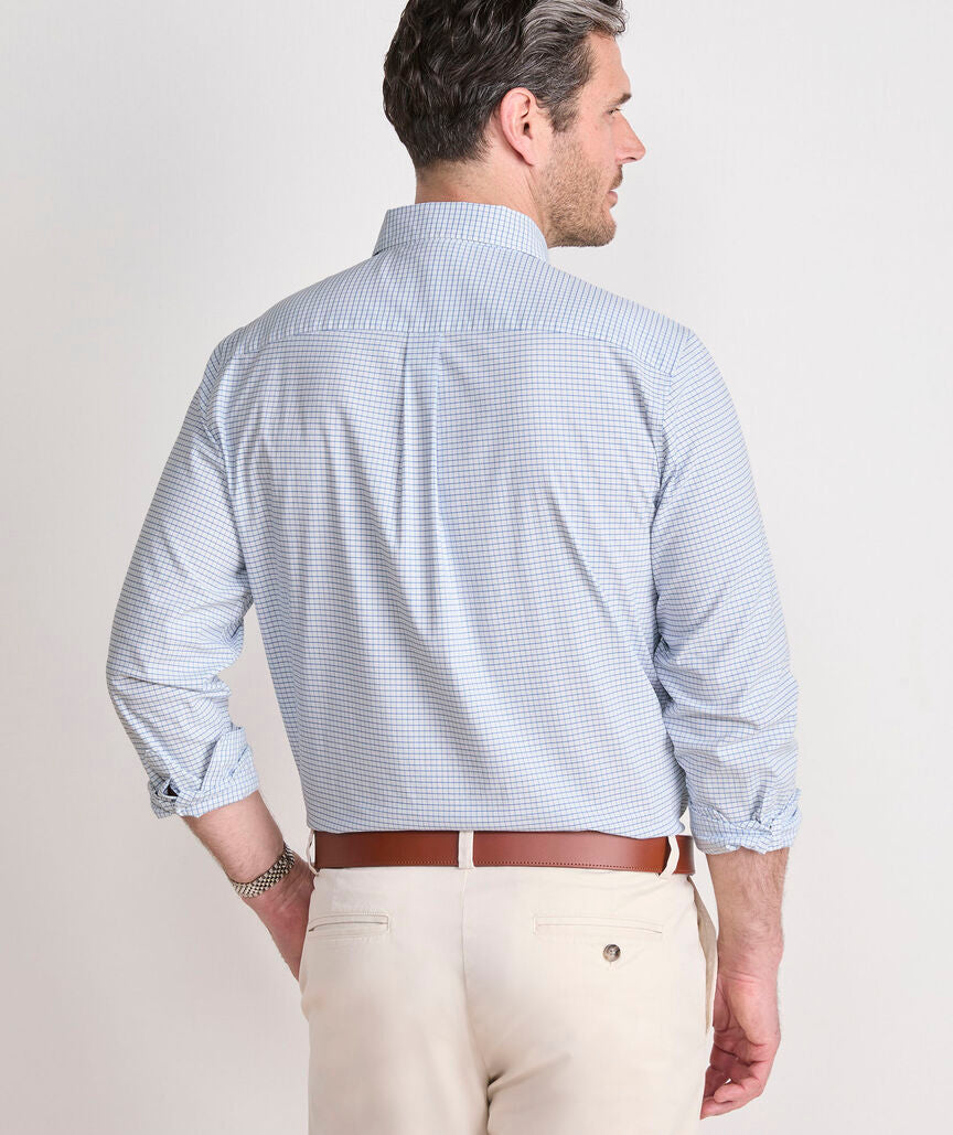 Vineyard Vines Calabash Check Performance Cotton Shirt