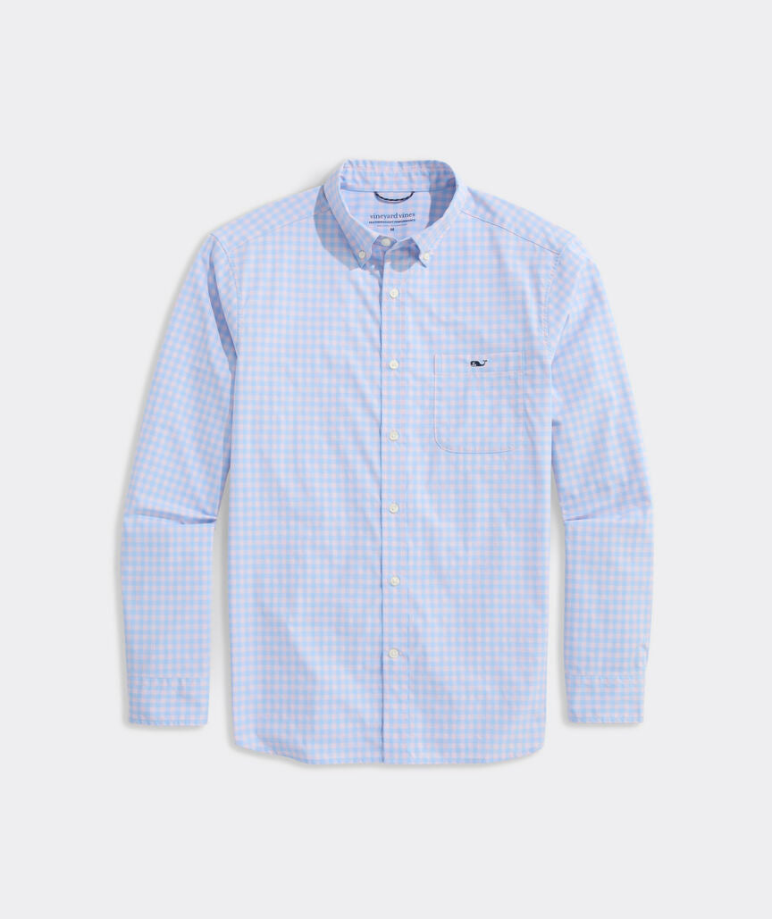 Vineyard Vines Topsail Gingham Featherweight Performance Shirt
