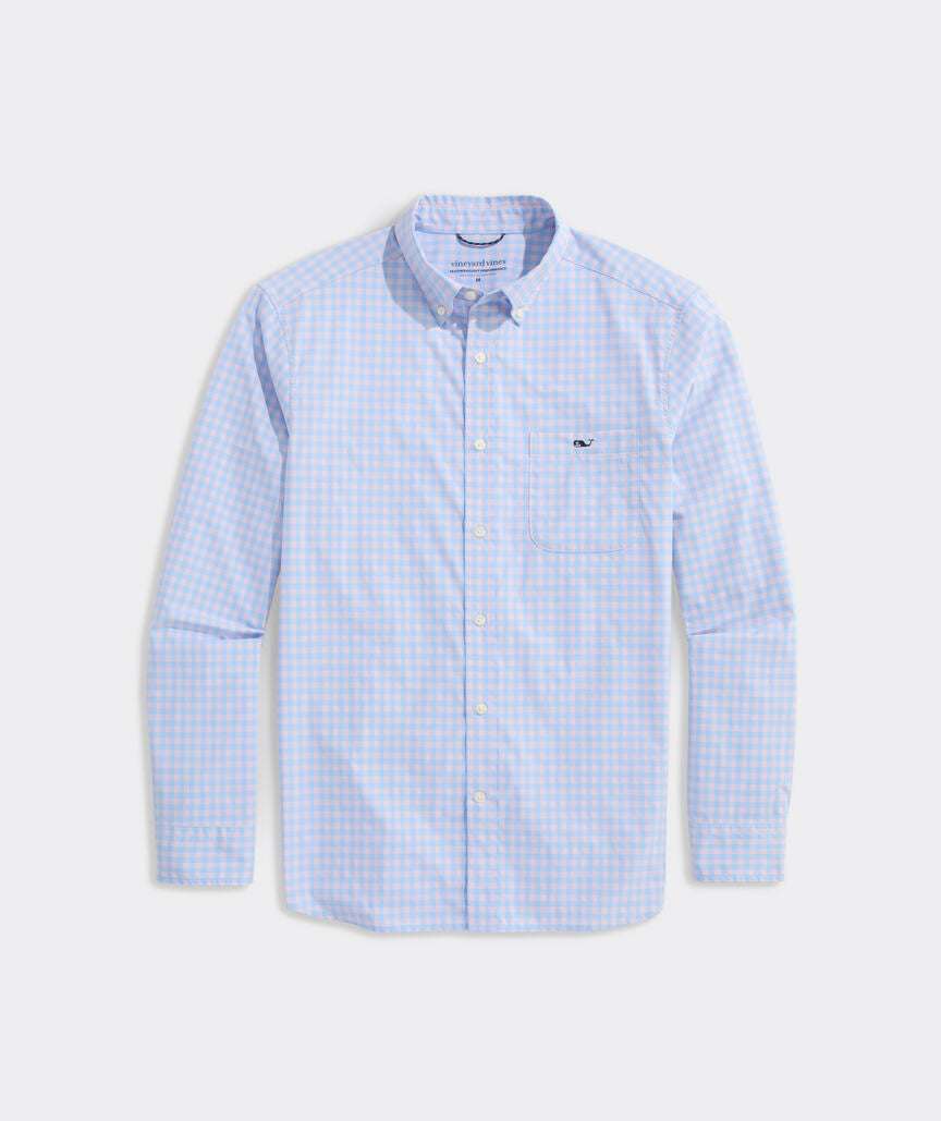 Vineyard Vines Topsail Gingham Featherweight Performance Shirt