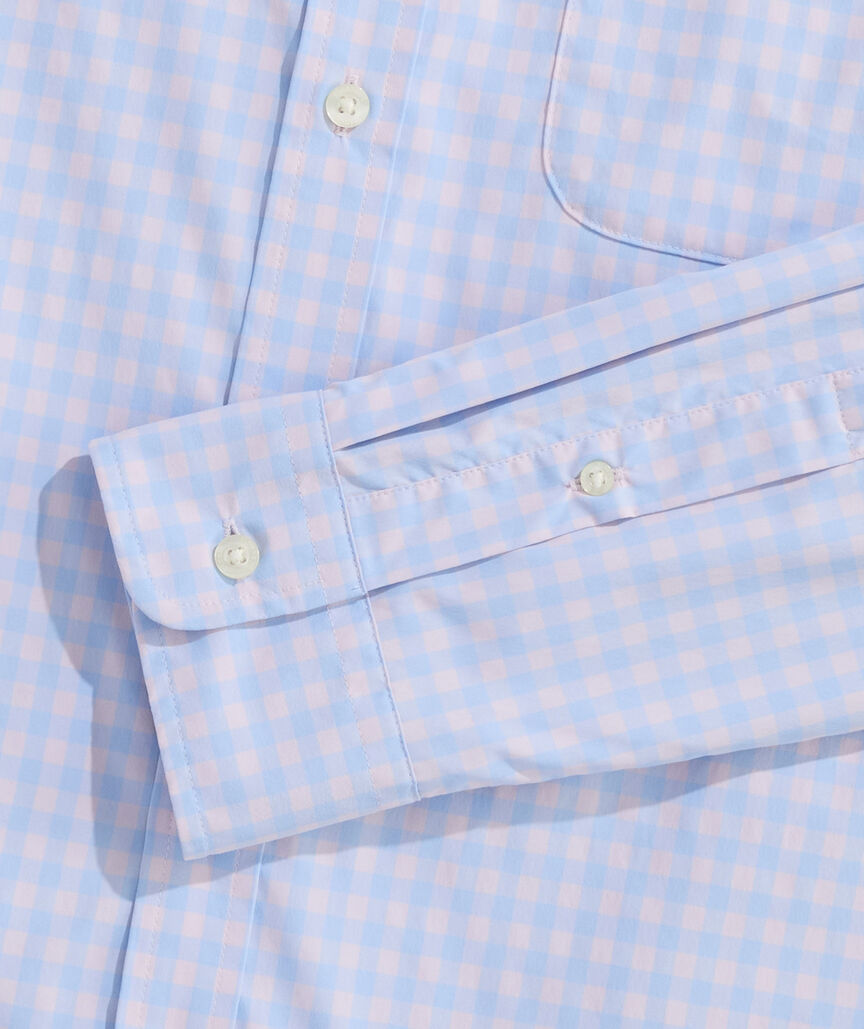 Vineyard Vines Topsail Gingham Featherweight Performance Shirt
