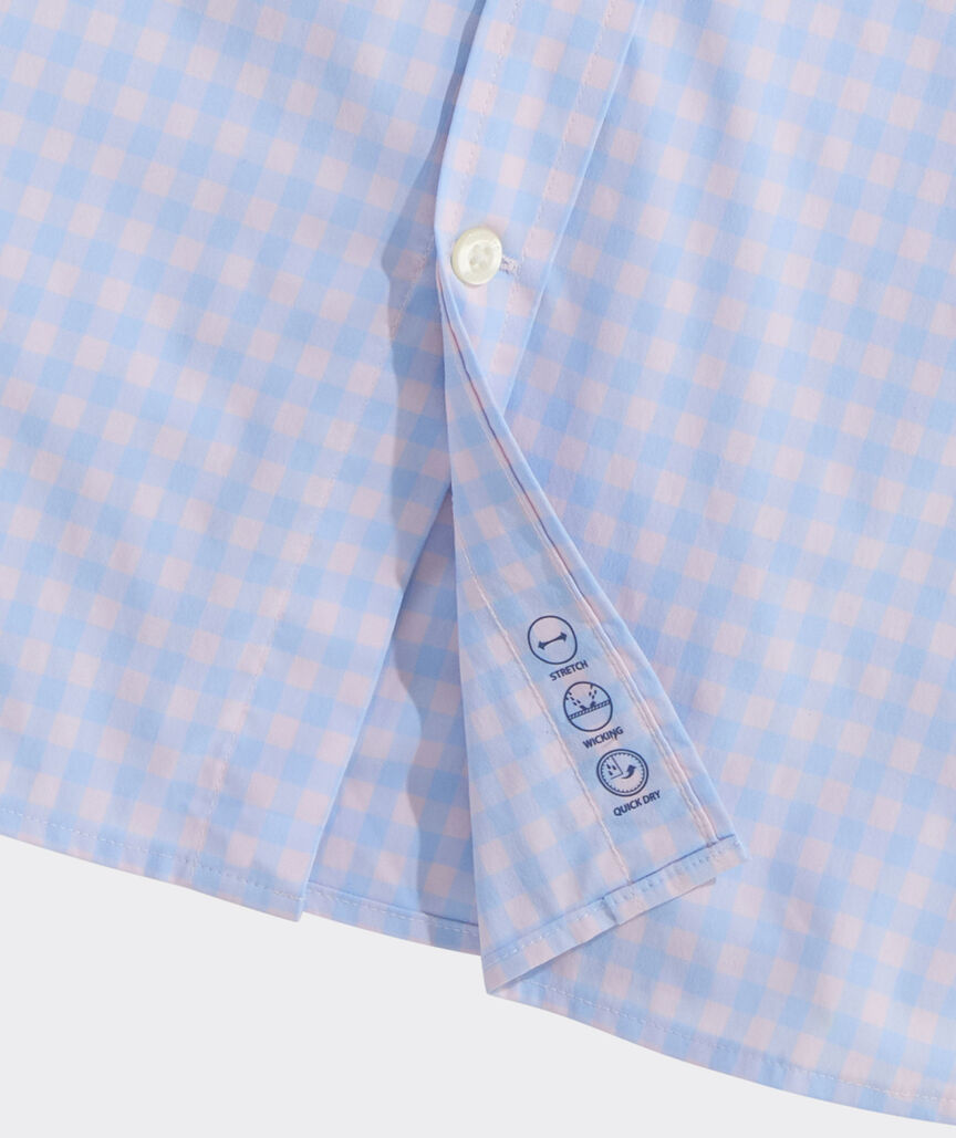 Vineyard Vines Topsail Gingham Featherweight Performance Shirt
