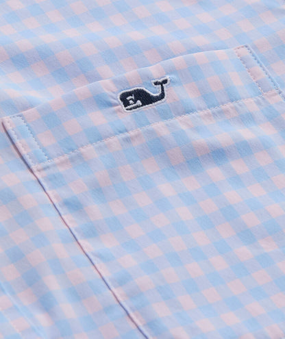 Vineyard Vines Topsail Gingham Featherweight Performance Shirt