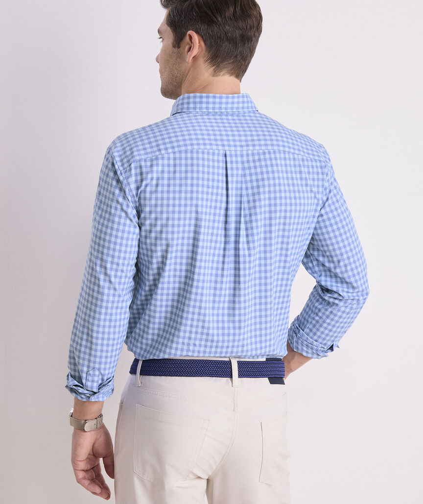 Vineyard Vines Topsail Gingham Featherweight Performance Shirt