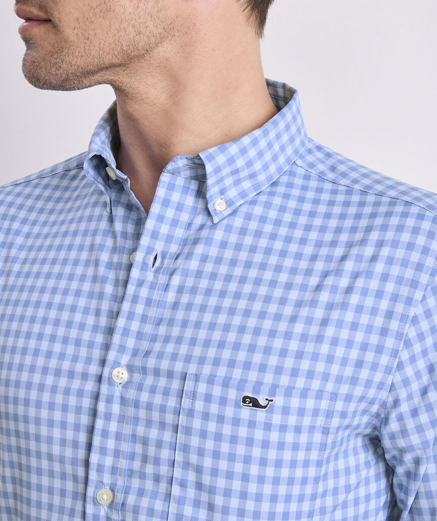 Vineyard Vines Topsail Gingham Featherweight Performance Shirt