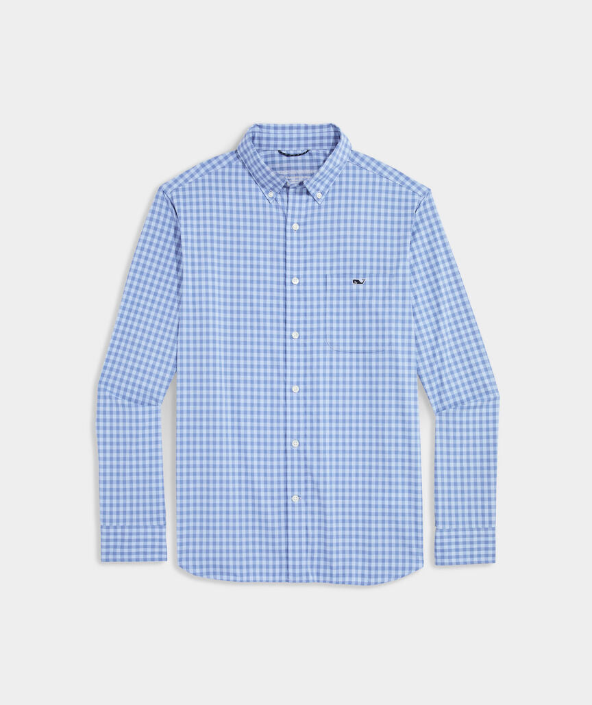 Vineyard Vines Topsail Gingham Featherweight Performance Shirt
