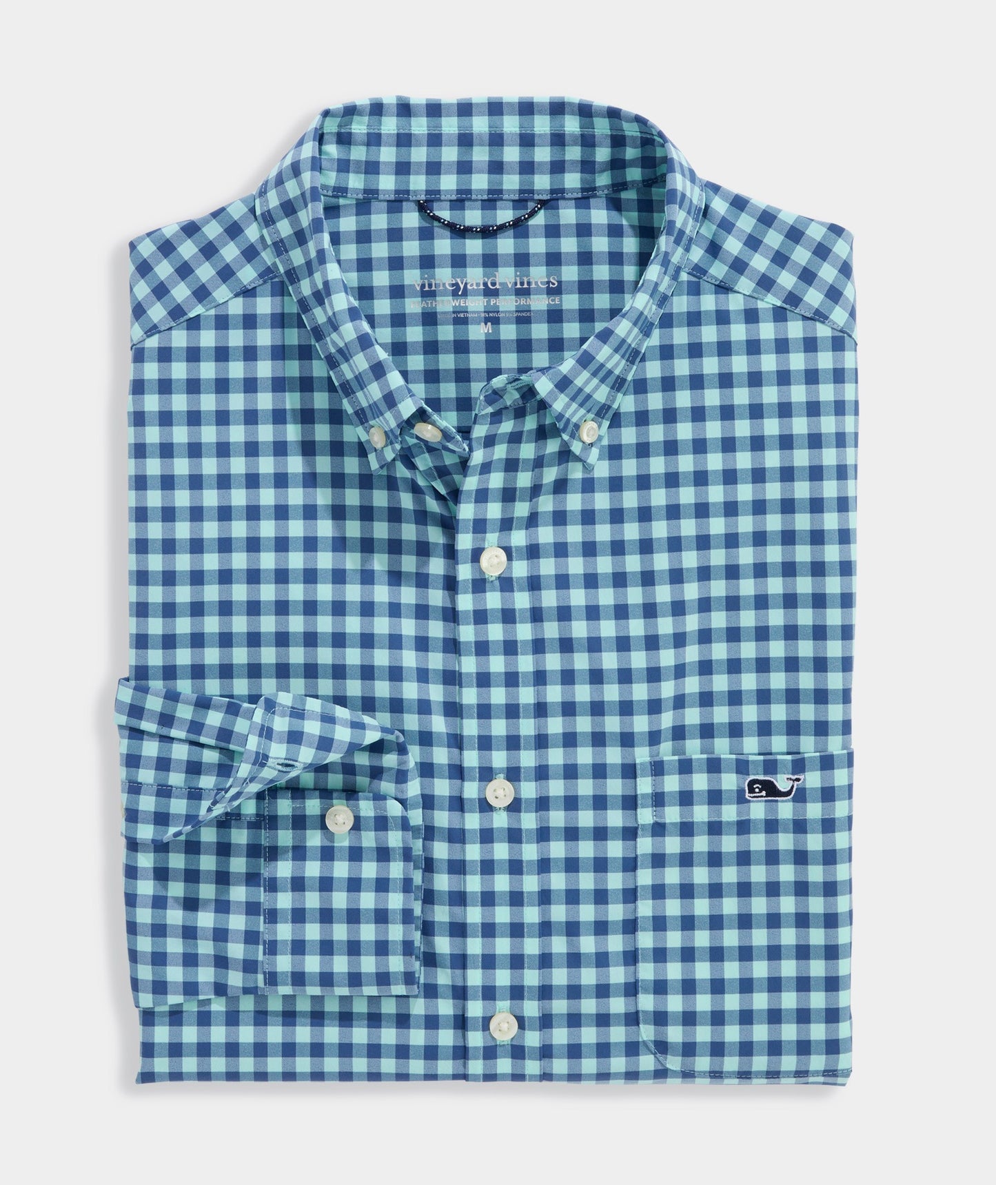 Vineyard Vines Topsail Gingham Featherweight Performance Shirt