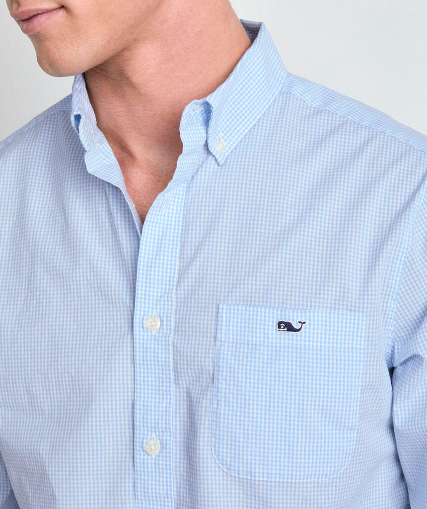 Vineyard Vines Anegada Gingham Perfect Wash Poplin Shirt
