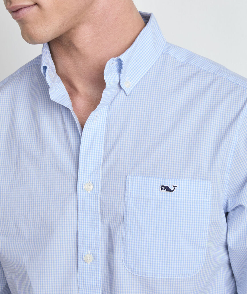 Vineyard Vines Anegada Gingham Perfect Wash Poplin Shirt