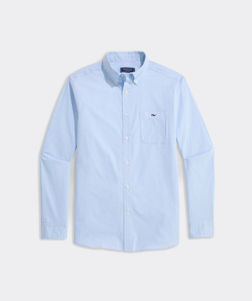 Vineyard Vines Anegada Gingham Perfect Wash Poplin Shirt