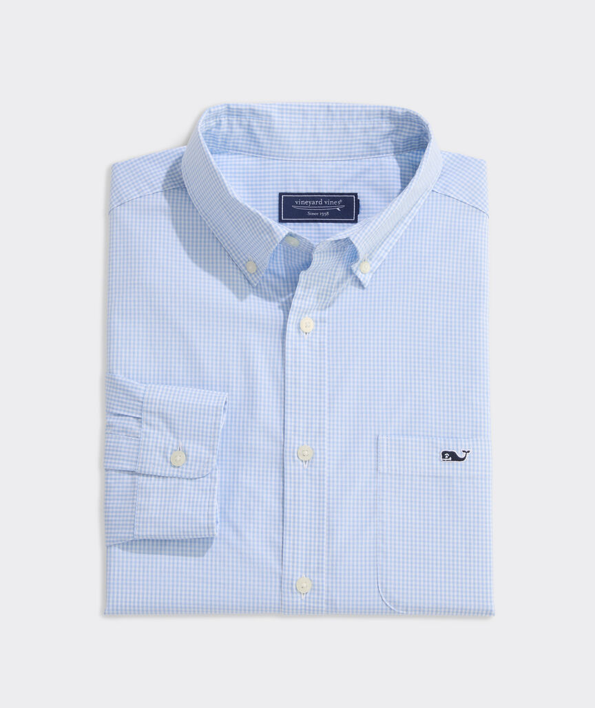 Vineyard Vines Anegada Gingham Perfect Wash Poplin Shirt