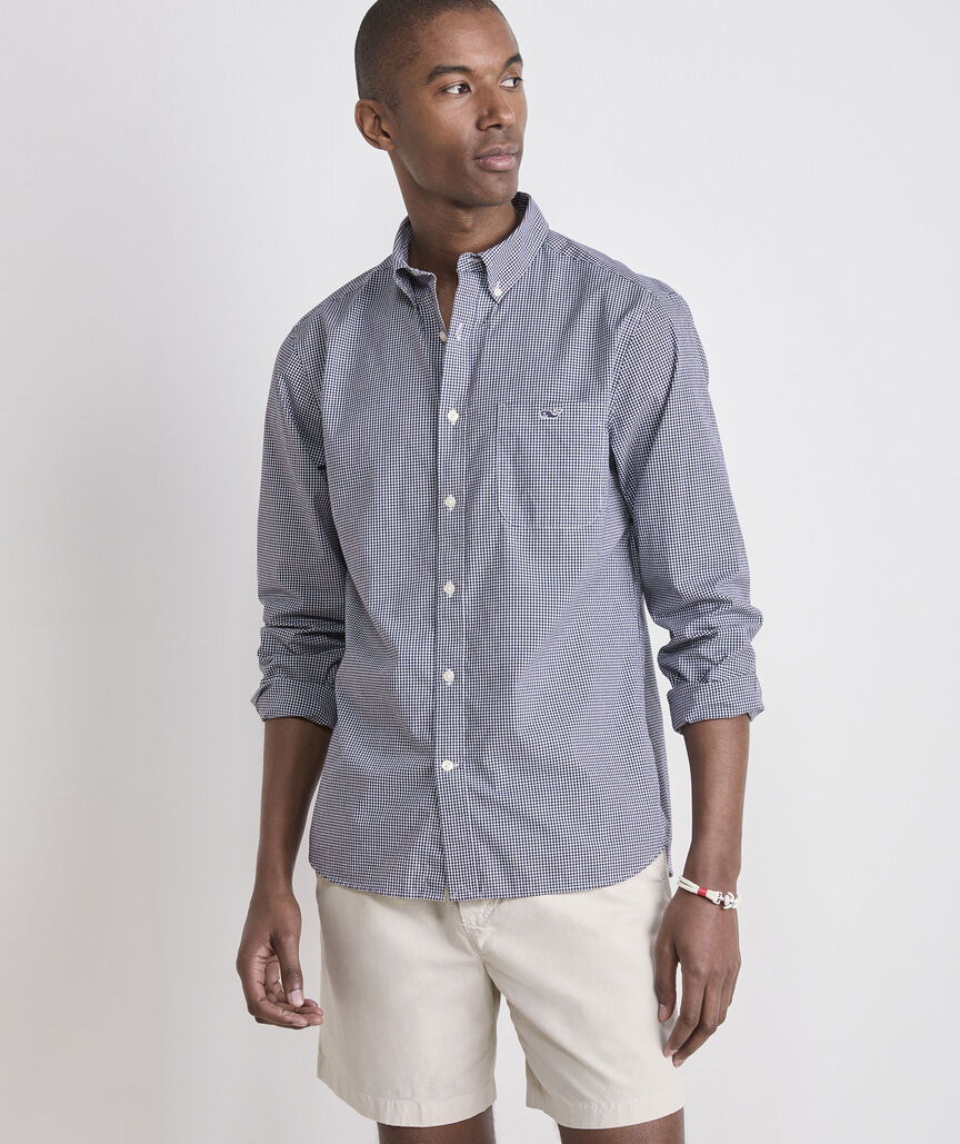 Vineyard Vines Anegada Gingham Perfect Wash Poplin Shirt