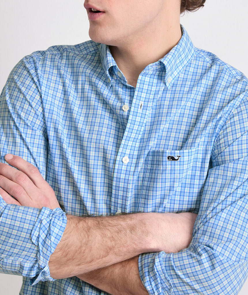 Vineyard Vines Tobago Check Perfect Wash Poplin Shirt