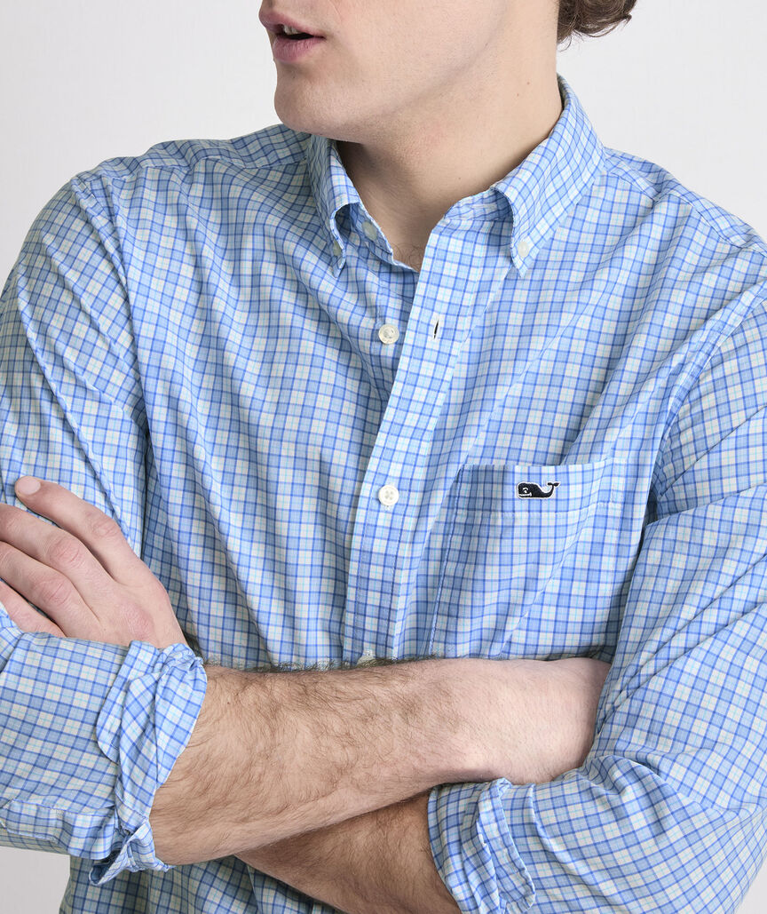 Vineyard Vines Tobago Check Perfect Wash Poplin Shirt