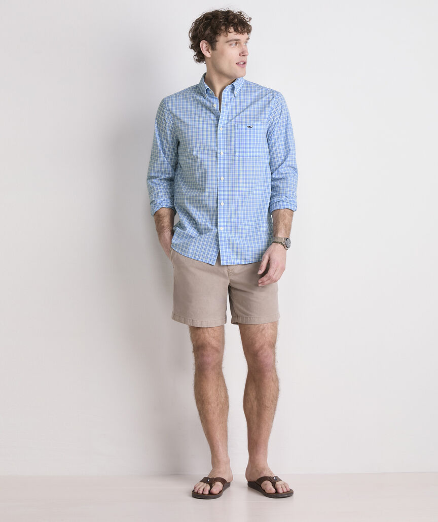 Vineyard Vines Tobago Check Perfect Wash Poplin Shirt