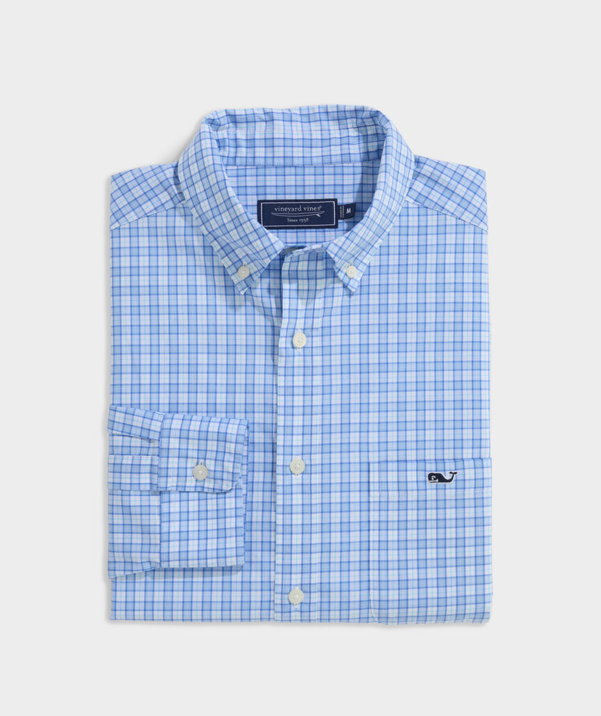 Vineyard Vines Tobago Check Perfect Wash Poplin Shirt