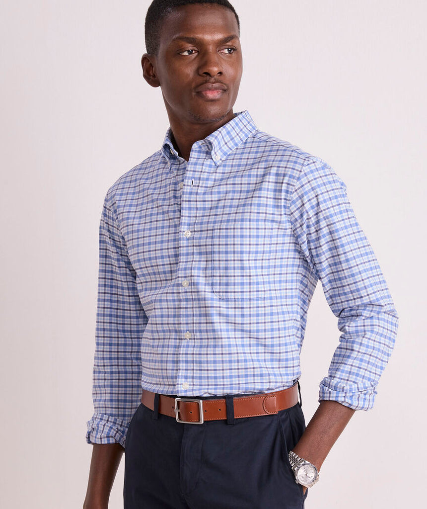 Vineyard Vines Bellamy Plaid Performance Cotton Shirt
