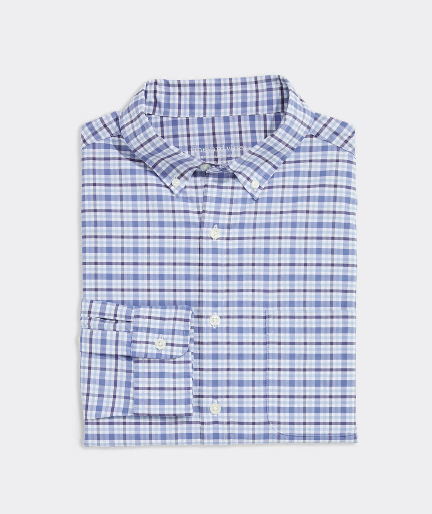 Vineyard Vines Bellamy Plaid Performance Cotton Shirt