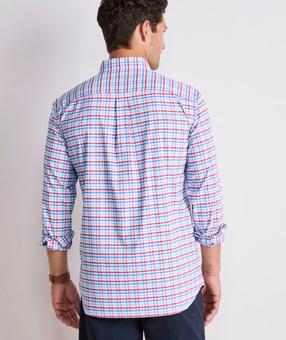 Vineyard Vines Road Town Tattersall Performance Cotton Shirt