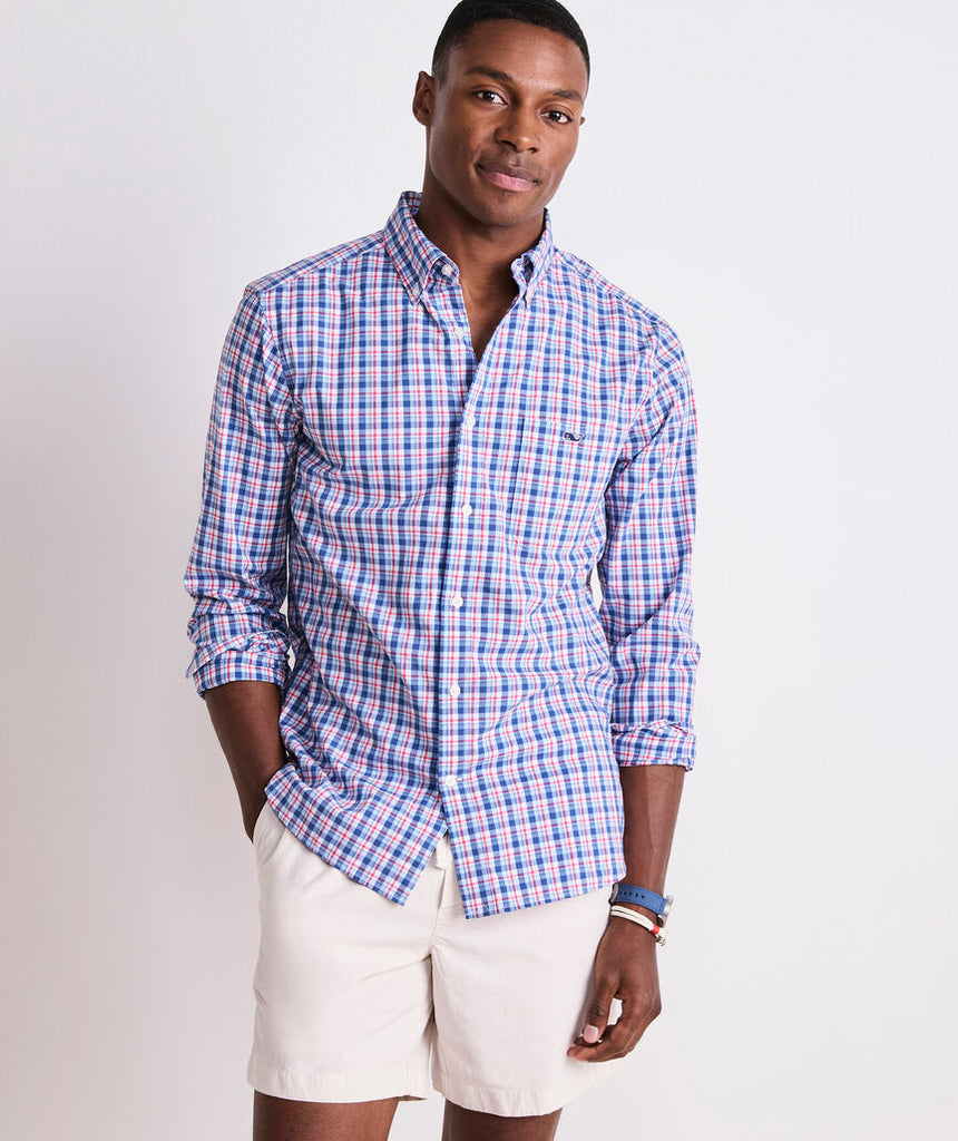 Vineyard Vines Sandie Plaid Perfect Wash Poplin Shirt