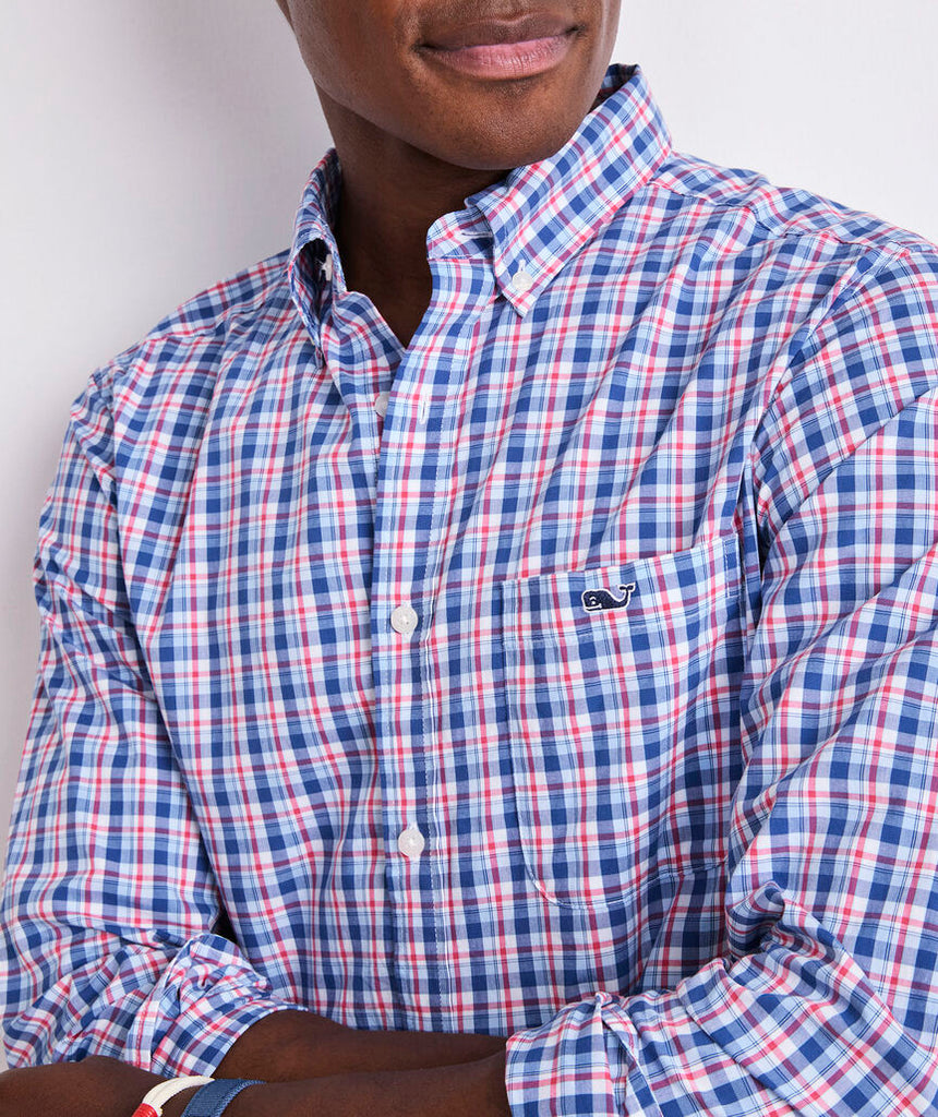 Vineyard Vines Sandie Plaid Perfect Wash Poplin Shirt
