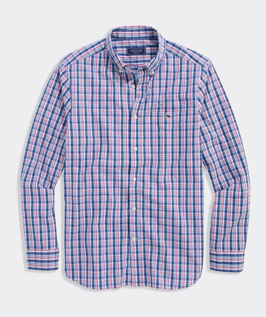 Vineyard Vines Sandie Plaid Perfect Wash Poplin Shirt