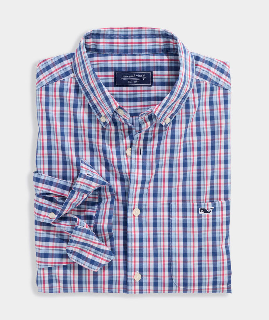 Vineyard Vines Sandie Plaid Perfect Wash Poplin Shirt