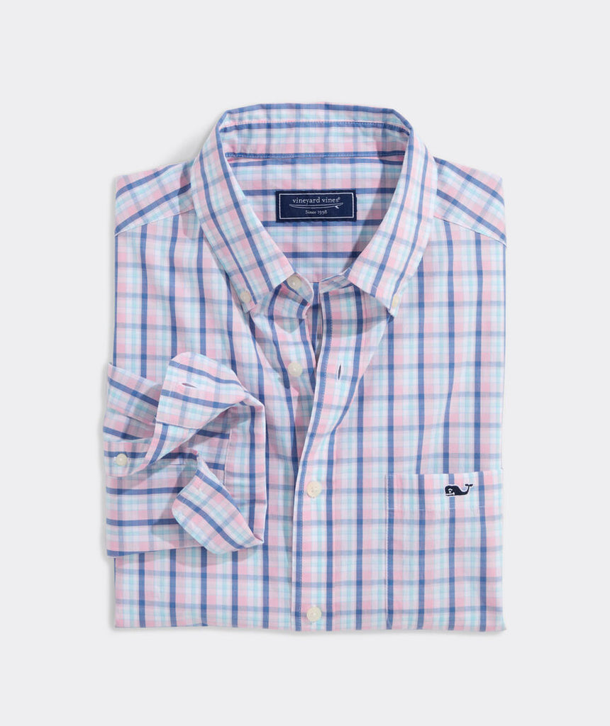 Vineyard Vines Sandie Plaid Perfect Wash Poplin Shirt