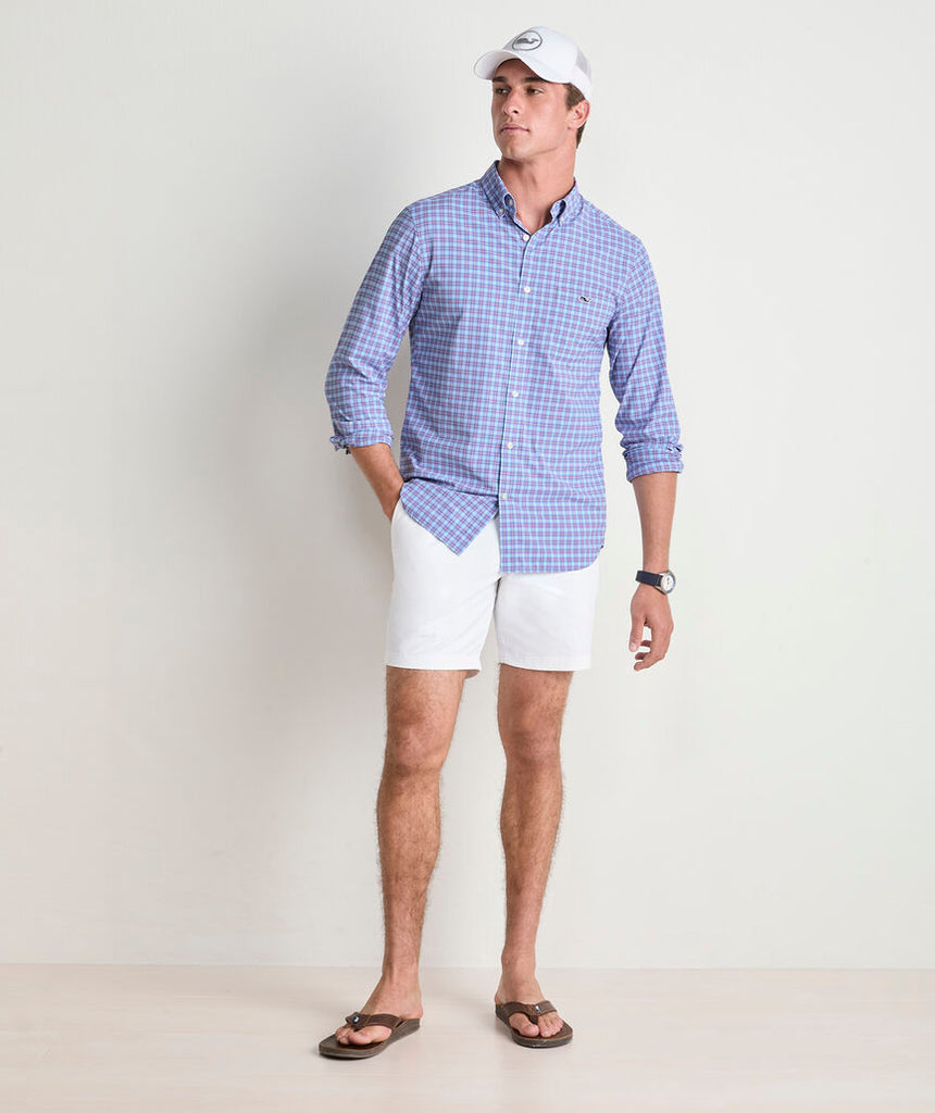 Vineyard Vines Cobia Check Featherweight Performance Shirt