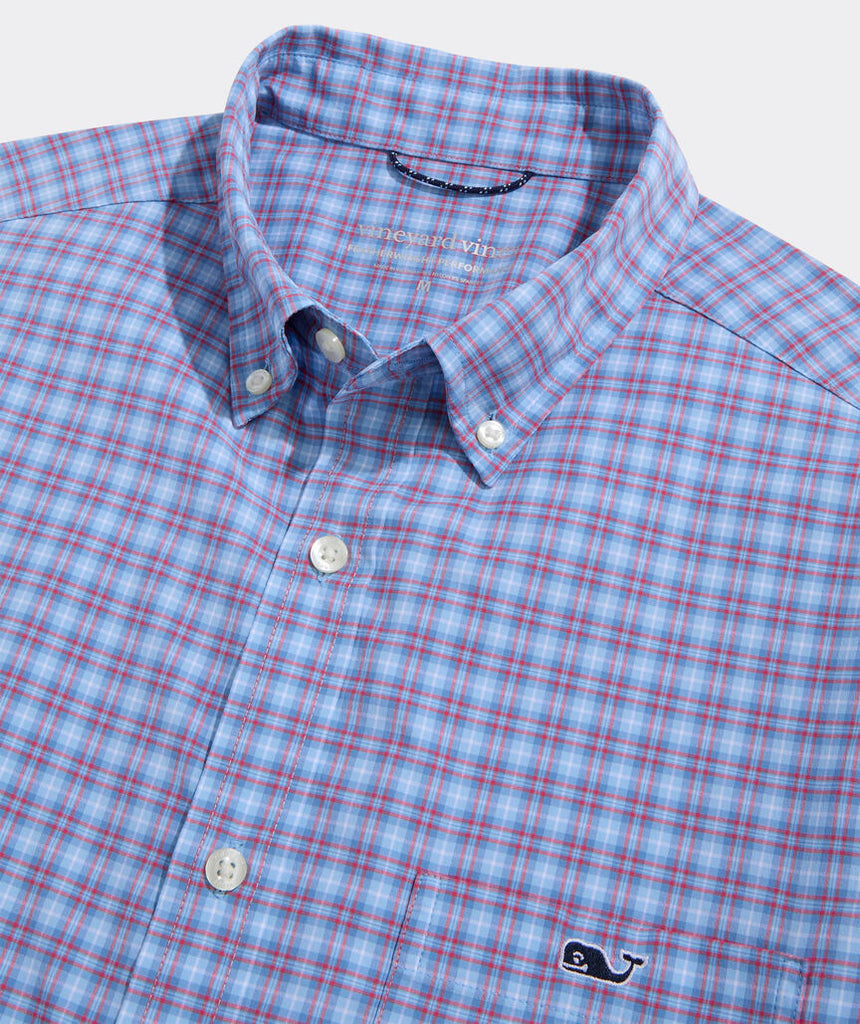 Vineyard Vines Cobia Check Featherweight Performance Shirt