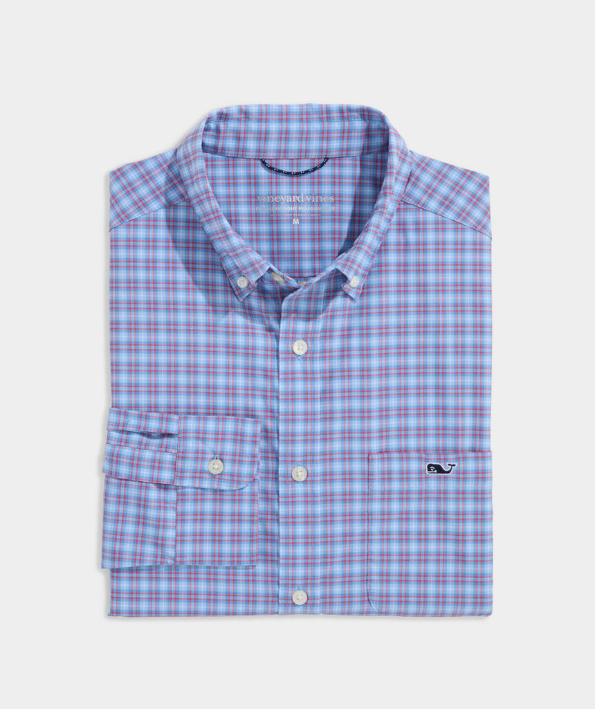 Vineyard Vines Cobia Check Featherweight Performance Shirt