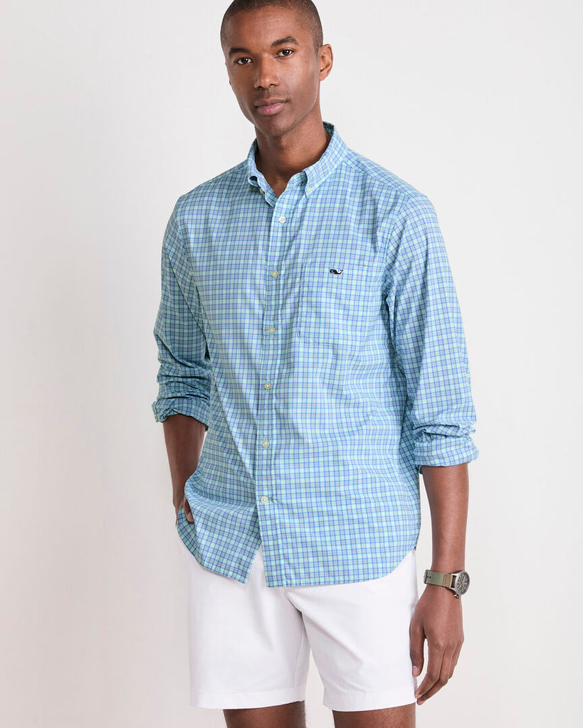 Vineyard Vines Cobia Check Featherweight Performance Shirt
