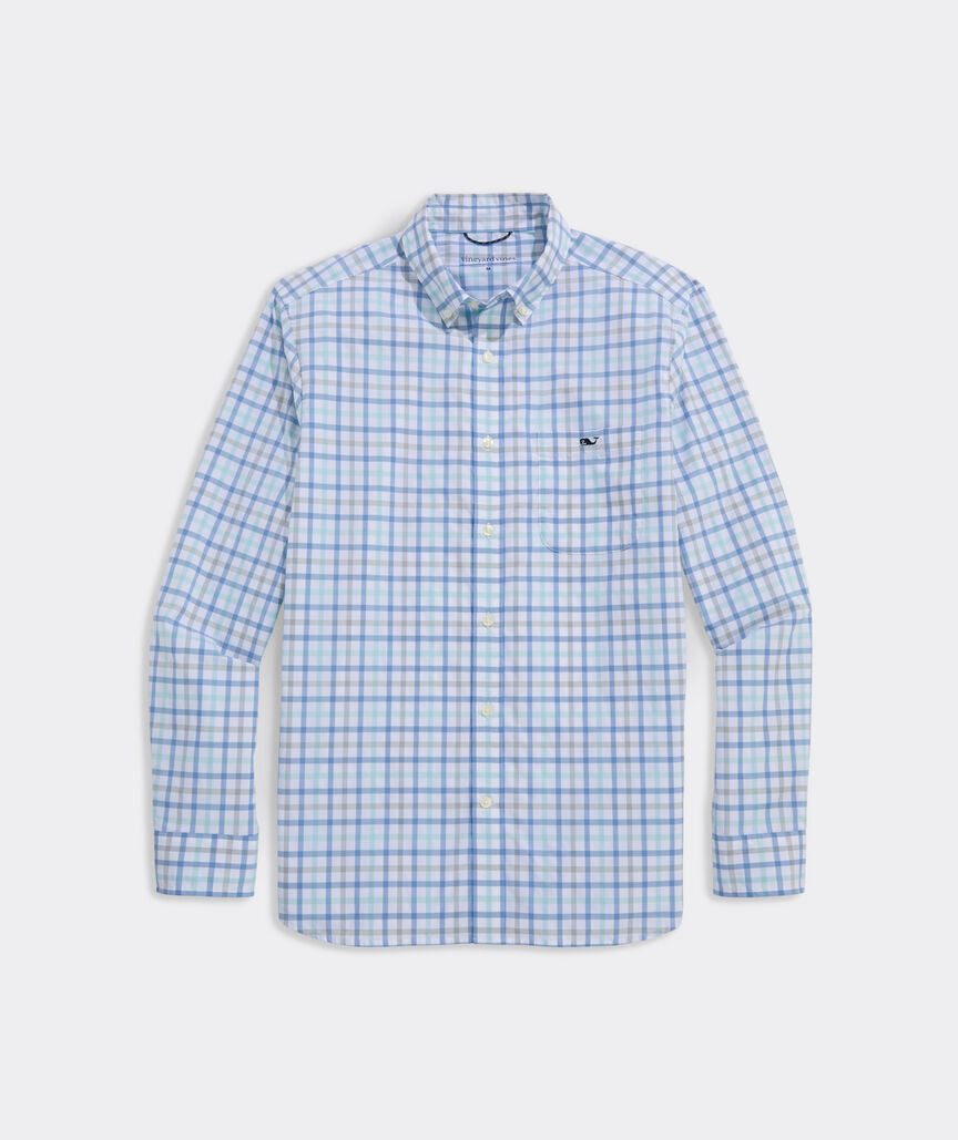 Vineyard Vines Wayward Tattersall Featherweight Performance Shirt