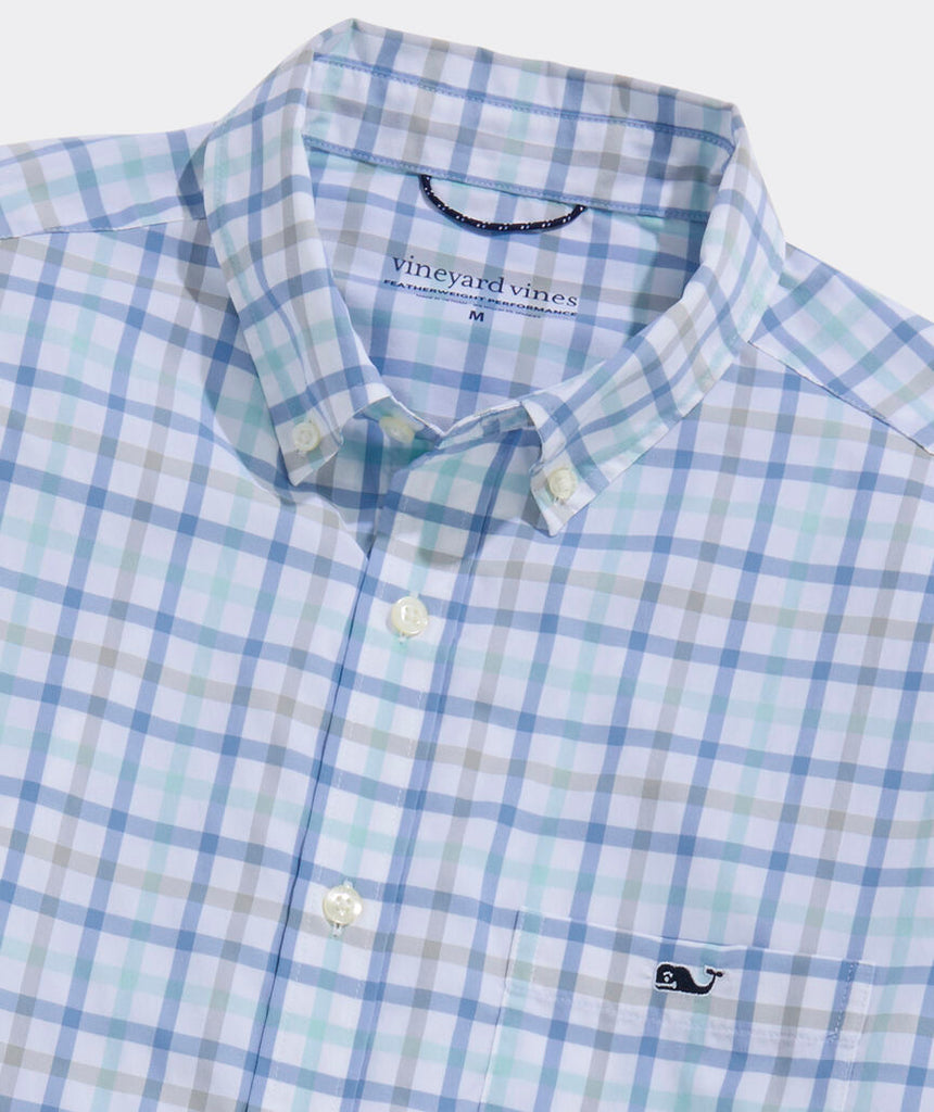 Vineyard Vines Wayward Tattersall Featherweight Performance Shirt