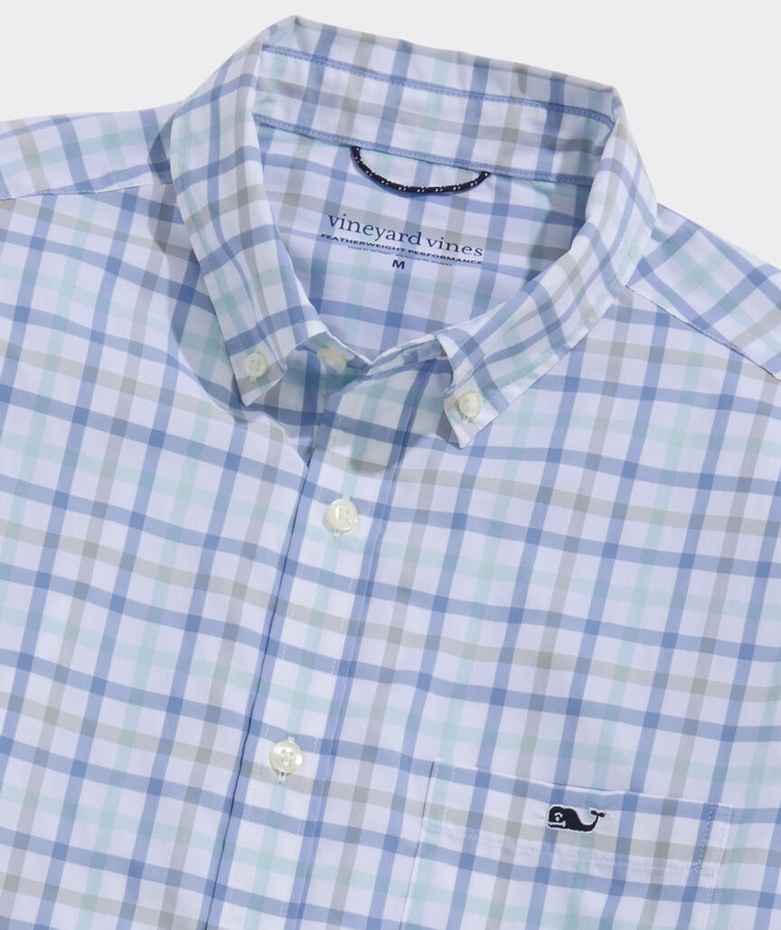 Vineyard Vines Wayward Tattersall Featherweight Performance Shirt