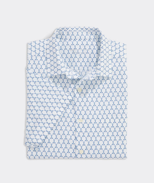 Vineyard Vines Country Clubs Performance Cotton Short-Sleeve Shirt