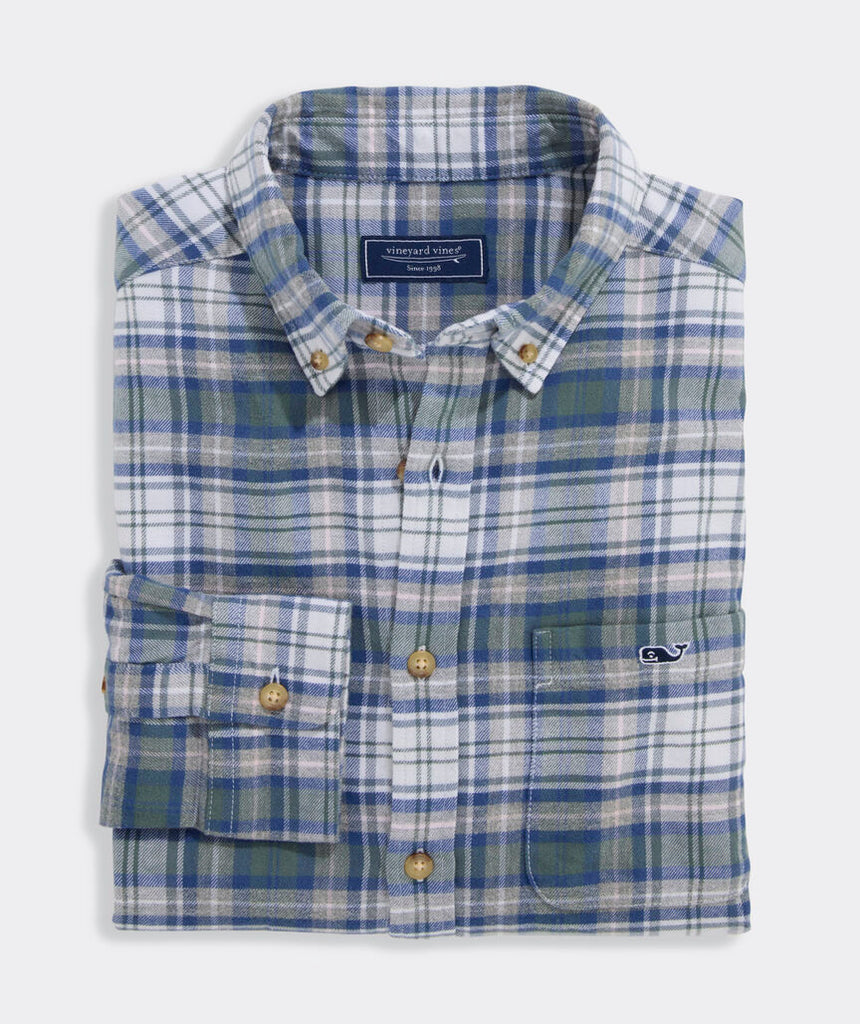 Vineyard Vines Great Point Plaid Vineyard Flannel Shirt