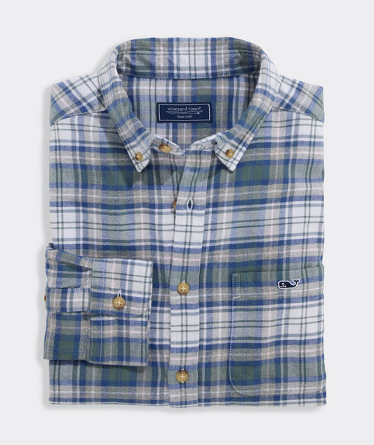 Vineyard Vines Great Point Plaid Vineyard Flannel Shirt