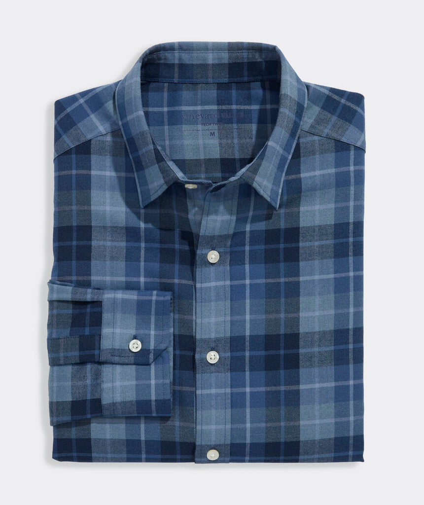 Vineyard Vines Brant Point Plaid Tech Twill Shirt