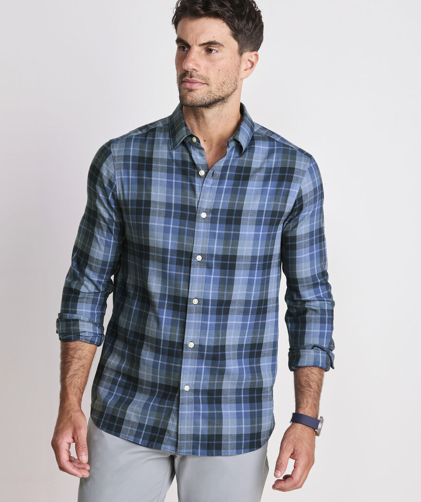 Vineyard Vines Brant Point Plaid Tech Twill Shirt